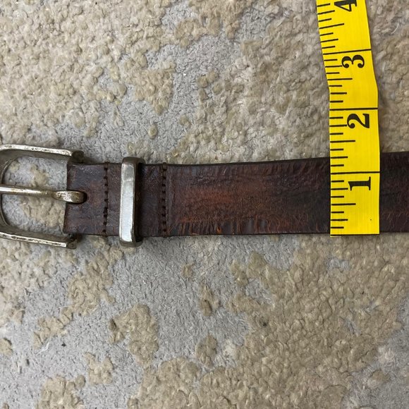 Diesel belt vintage metal letters brown leather - Picture 6 of 12